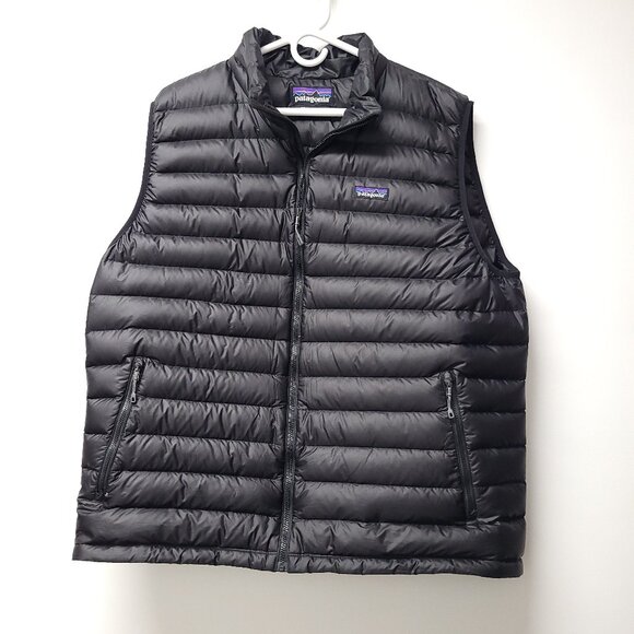 Patagonia Mens Down Sweater Vest Size XXL Black